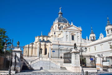 Fototapeta na wymiar Cathedral Almudena, Madrid, Spain