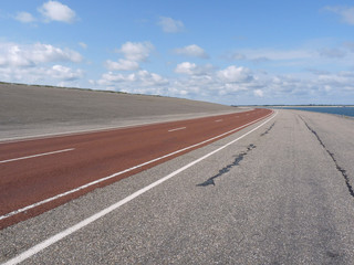 Fototapeta premium Hochwasserschutzdamm - Holland