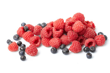 berries on white background