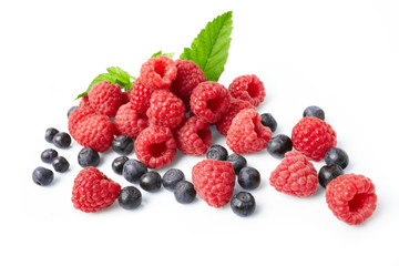 berries on white background