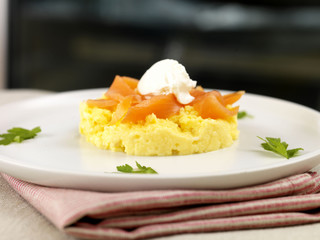 Scrambled Eggs and Smoked Salmon