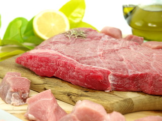 Fresh raw meat