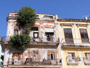 Immeuble délabré à La Havane