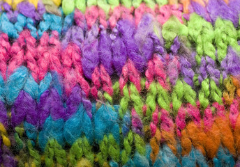 Fototapeta na wymiar Colorful Knit