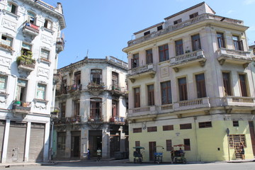 Naklejka premium Rue de La Havane, Cuba