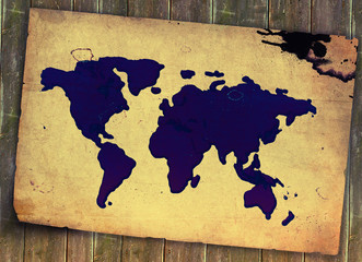 world map vintage pattern