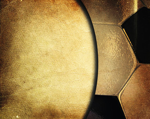 Soccer ball background - picture in retro style - 27155339