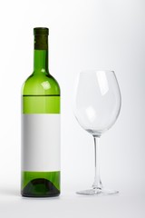 White wine bottle