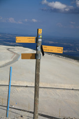 On top of the mont Ventoux, France