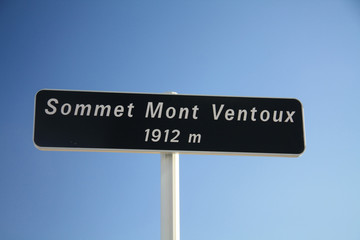 On top of the mont Ventoux, France