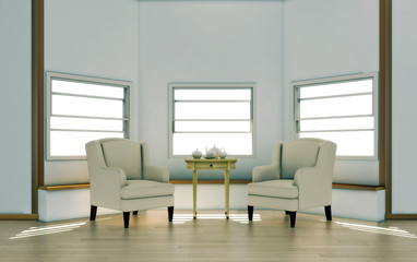 3d interno vuoto da arredare