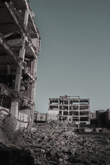 Fototapeta premium Ruins of buildings