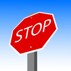 Obraz premium Stop sign