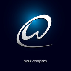 logo entreprise, lettre w