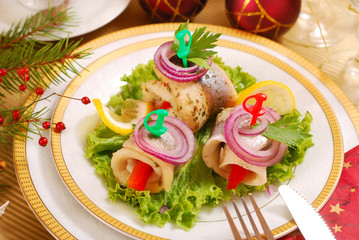 herring rollmops for christmas