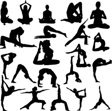 yoga collection vector
