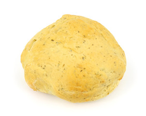 Home made focaccia bread loaf