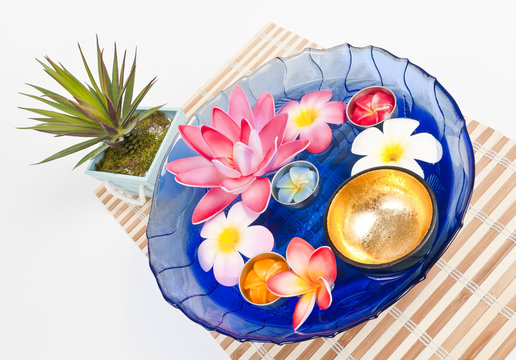 Fresh water with golden bowl