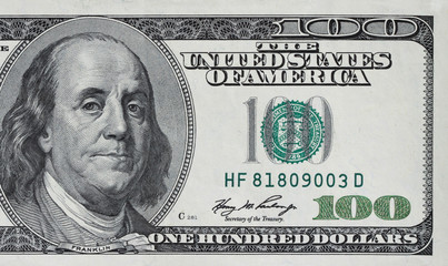 US One Hundred Dollar Bill