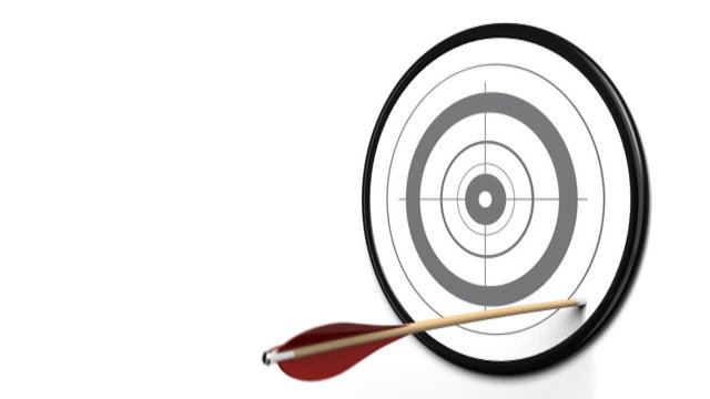 cible et fl&egrave;che - volont&eacute; et pers&eacute;v&eacute;rance atteindre son but