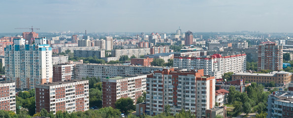 Fototapeta na wymiar Novosibrsk, największym syberyjski miasto - widok panoramiczny