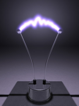 Elektroden mit Lichtbogen inkl. Standfu&szlig;