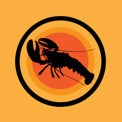 lobster vector silhouette