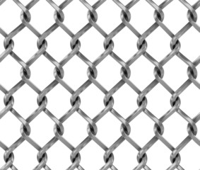 Seamless chainlink fence
