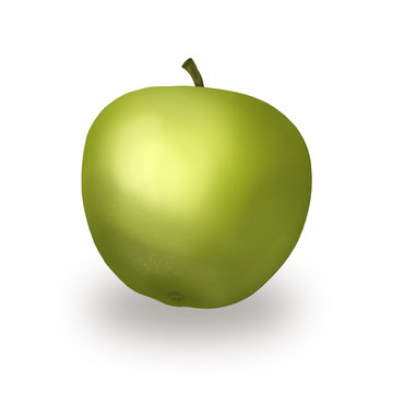 яблоко, иллюстрация