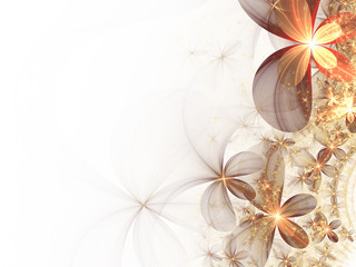 Obraz premium abstract fractal flowers