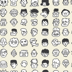 Fototapeta premium seamless cute cartoon pattern