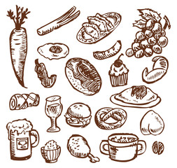 sketch food