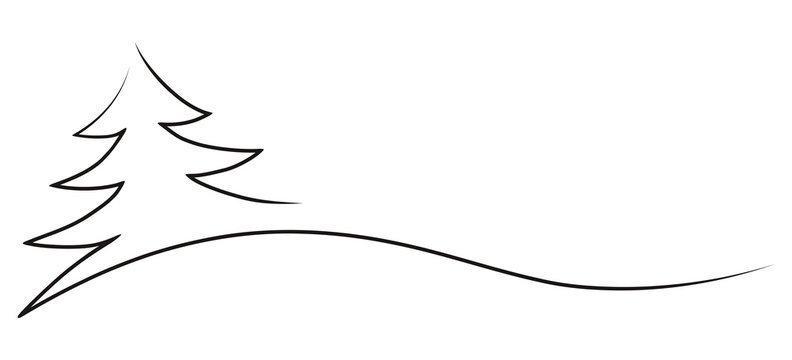 Weihnachtsbaum schwarz