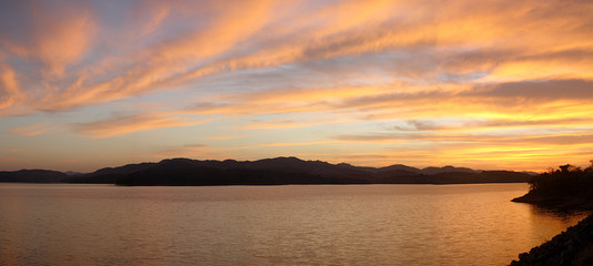 panoramic sunset
