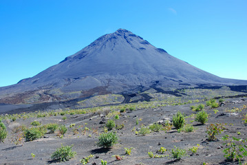Fogo crater volcano, Fogo Island, Africa