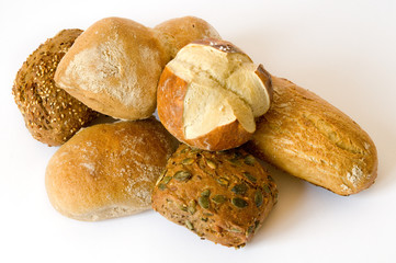 Verschiedene Brötchen