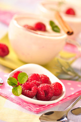 Himbeeren zum Dessert