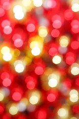 Abstract background of holiday lights