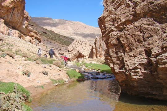 Les gorges de Wandras, dans le Haut Atlas (Maroc)