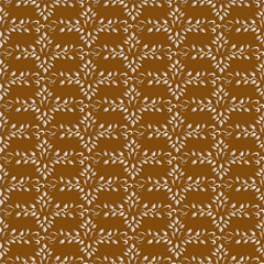 Seamless indian vector brown ornament background