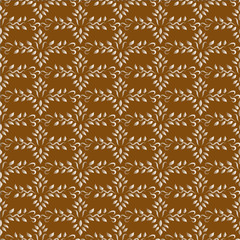Seamless indian vector brown ornament background