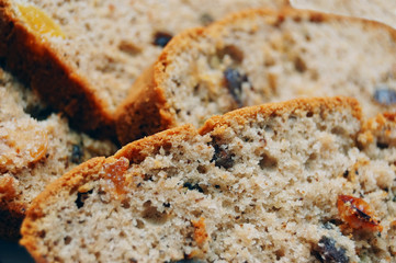 close up of brown cake