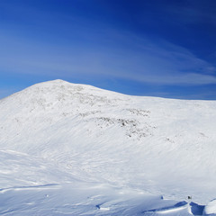 Fototapeta premium Western Sayan mountains. Ergaky. Siberia. Russia in winter time.