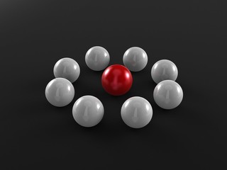 Kugel im Mittelpunkt