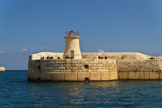St. Elmo lighthouse in Valletta / Malta