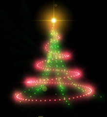Stars Christmas Tree Illumination
