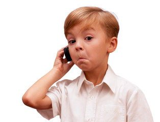 Boy with phone