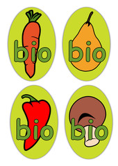 Etiquettes Légumes Bio