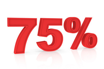 Rabatt Prozent 75%