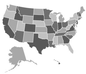 United States Map - 27196739